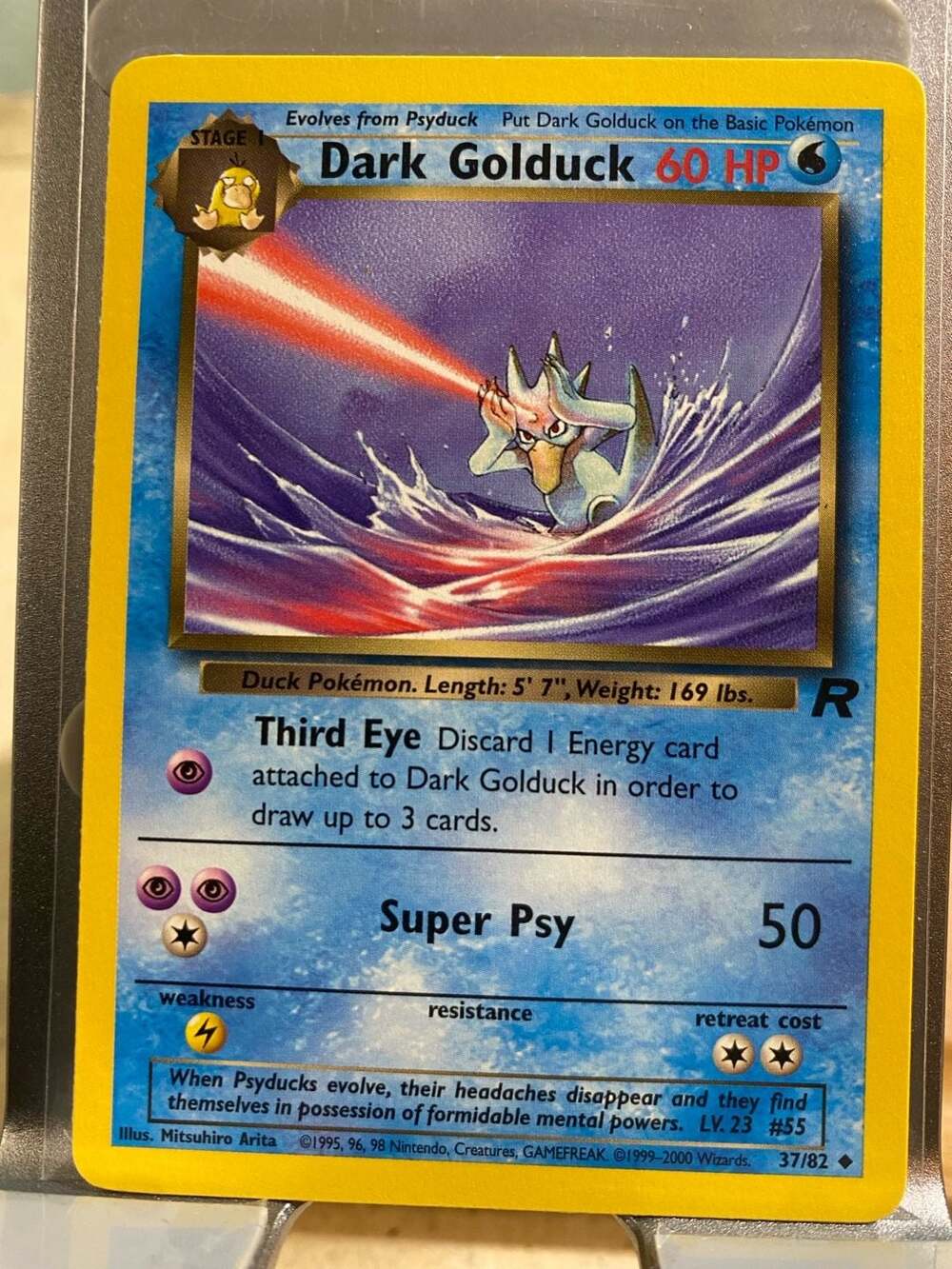 Pokemon Dark Golduck 37/82 Team Rocket Holo Rare